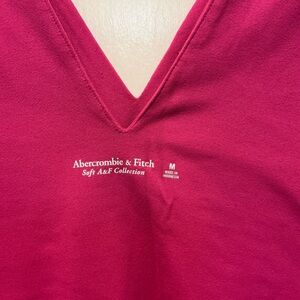 Abercrombie & Fitch Berry V-Neck Bodysuit